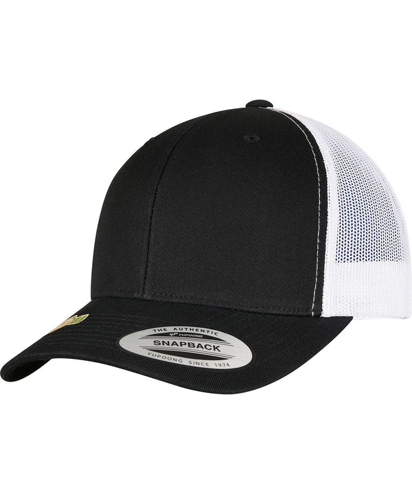 Black/White - YP retro For & trucker 2-tone classics HeadwearNew by Styles cap (6606RT) ConsciousRecycledSummer Colours Accessories Flexfit recycled For 2021New 2023New Yupoong for 2021Organic