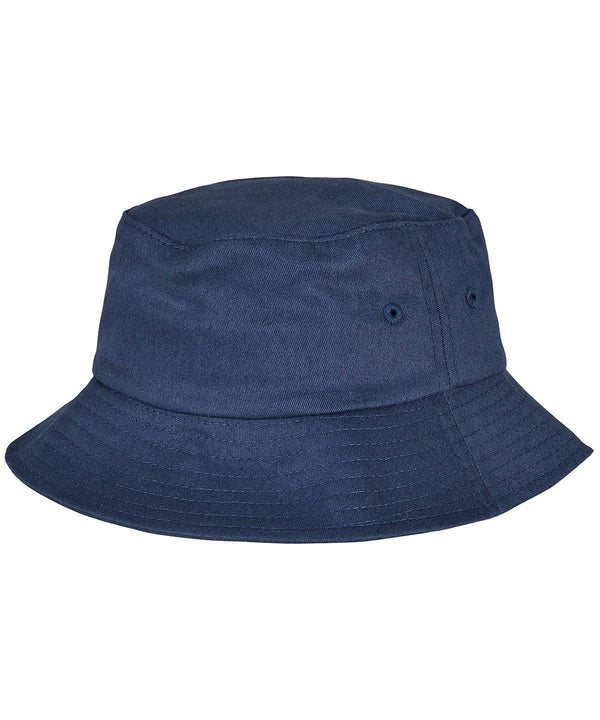 Navy - Kids Flexfit cotton twill bucket hat Hats Flexfit by Yupoong Headwear, Junior, New Styles For 2022 Schoolwear Centres
