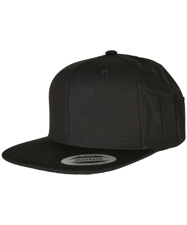 Black - Pencil holder snapback cap Caps Flexfit by Yupoong Headwear, New Styles For 2022 Schoolwear Centres