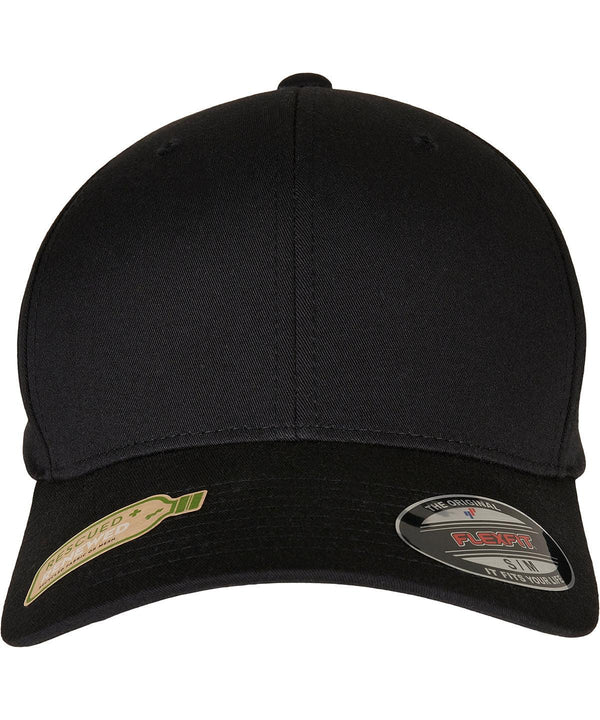 Black - Flexfit recycled polyester cap Caps Flexfit by Yupoong Headwear, New Styles For 2022, Next Gen, Organic & Conscious Schoolwear Centres