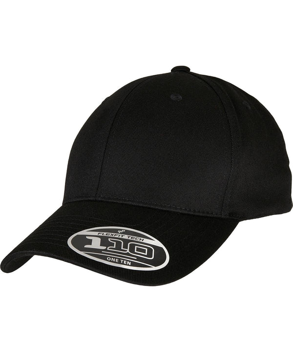Black - Flexfit 110 curved visor snapback Caps Flexfit by Yupoong Headwear, New Styles For 2022 Schoolwear Centres