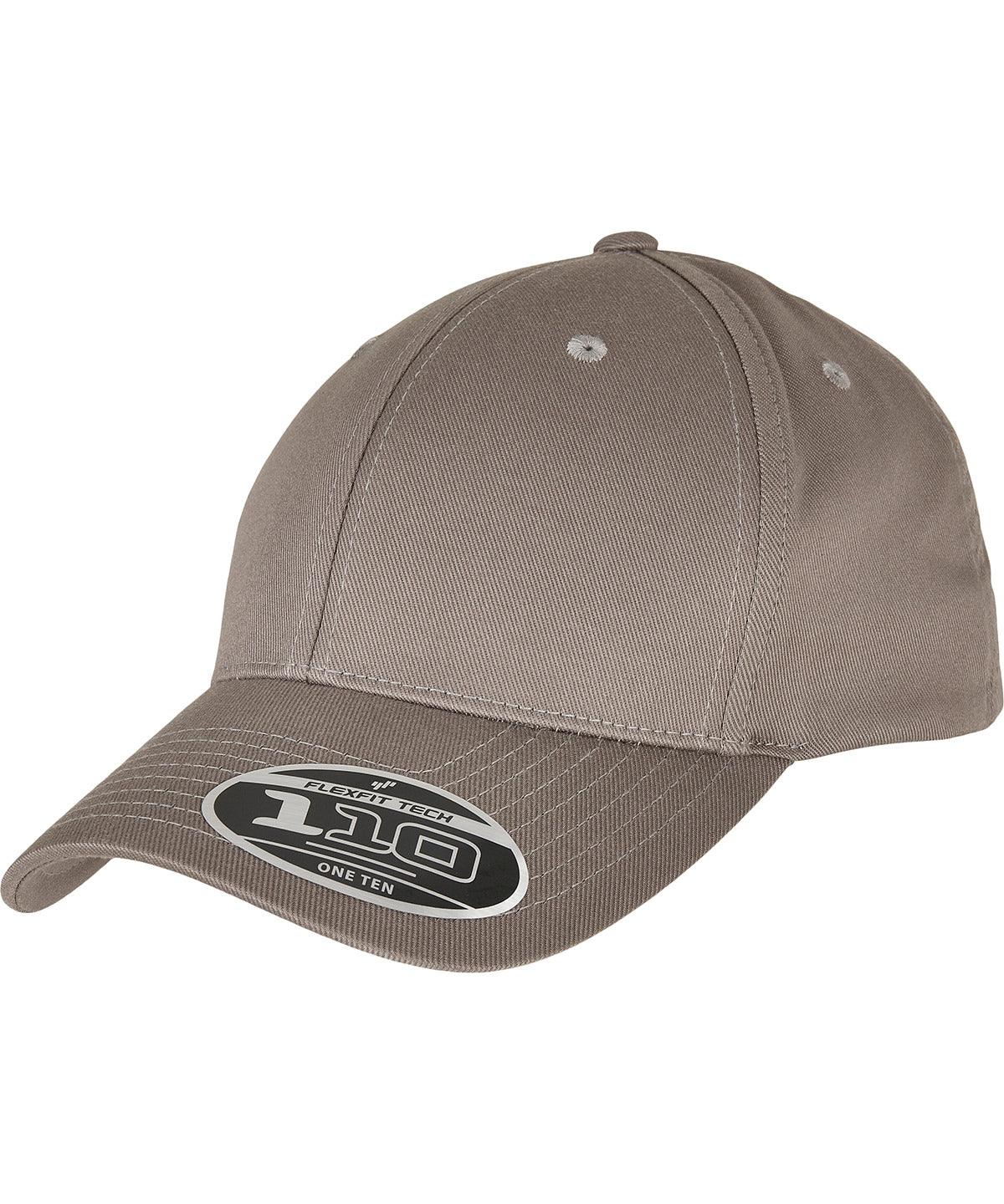 Grey - Flexfit 110 curved visor snapback Caps Flexfit by Yupoong Headwear, New Styles For 2022 Schoolwear Centres