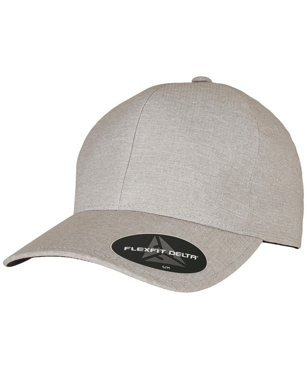 Melange Silver - Flexfit Delta carbon cap Caps Flexfit by Yupoong Headwear, New Colours for 2023, New Styles For 2022 Schoolwear Centres