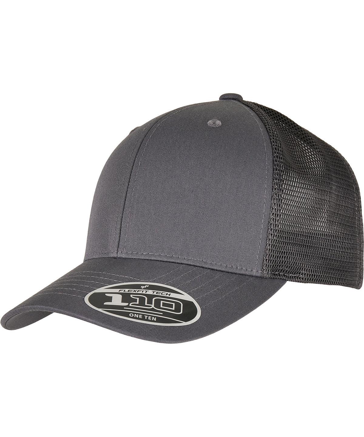 Grey/Melange - 110 Flexfit melange trucker (110PT) Caps Flexfit by Yupoong Headwear, New Styles for 2023 Schoolwear Centres