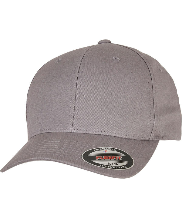 Grey - V-Flexfit® cotton twill cap (5001) Caps Flexfit by Yupoong Headwear, New Styles for 2023 Schoolwear Centres