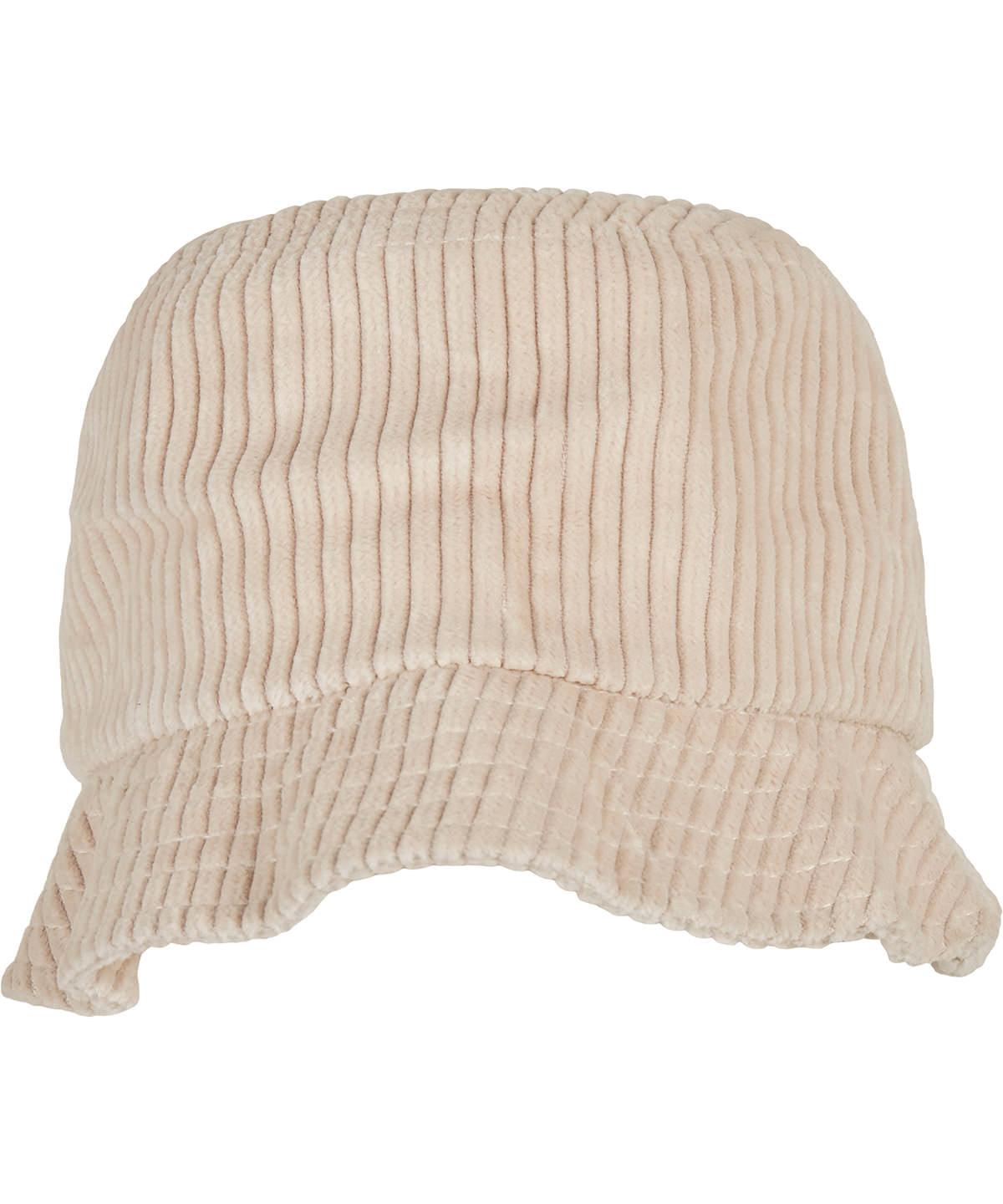 Off White - Big corduroy bucket hat (5003BC) Hats Flexfit by Yupoong Headwear, New Styles for 2023 Schoolwear Centres