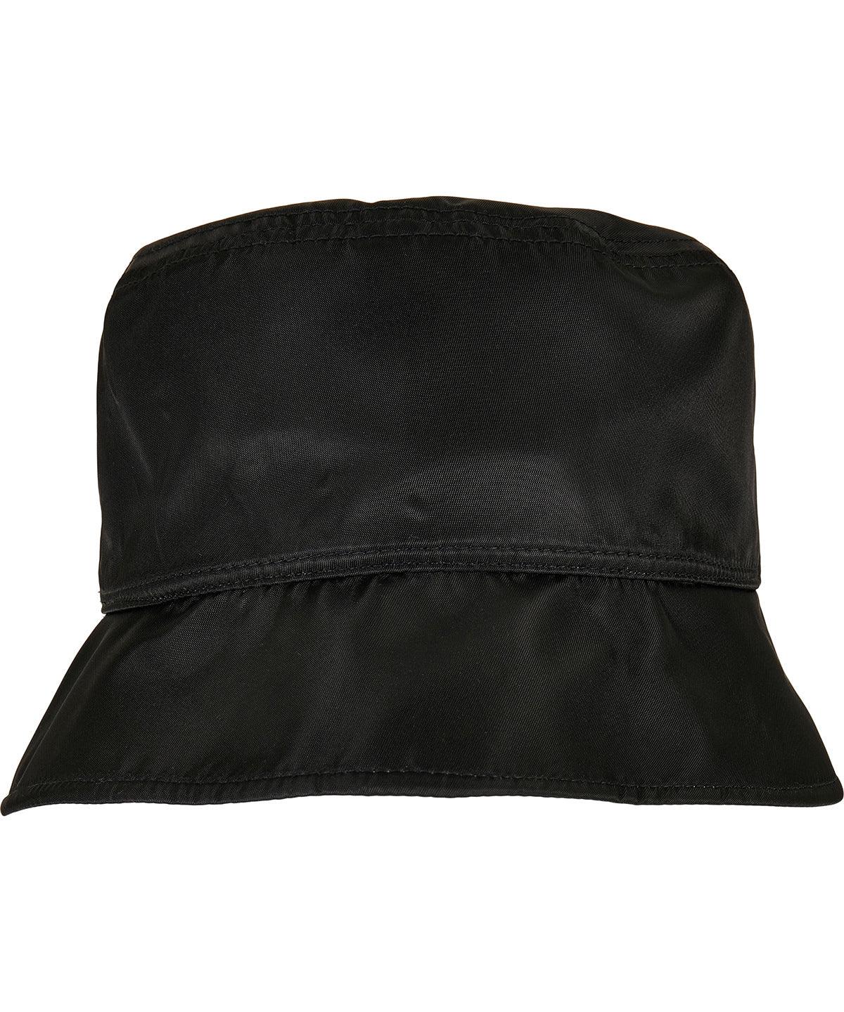 Black/Off White - Nylon sherpa bucket hat (5003NH) Hats Flexfit by Yupoong Headwear, New Styles for 2023 Schoolwear Centres