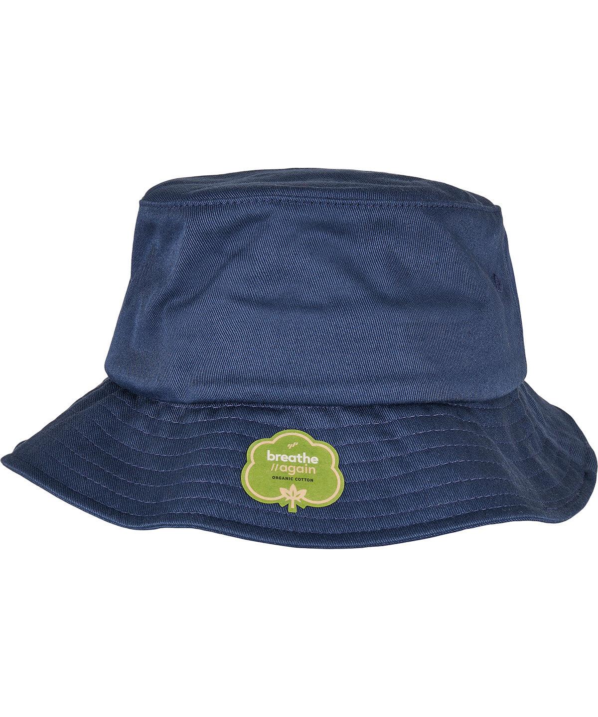 Navy - Organic cotton bucket hat (5003OC) Hats Flexfit by Yupoong Headwear, New Styles for 2023, Organic & Conscious Schoolwear Centres