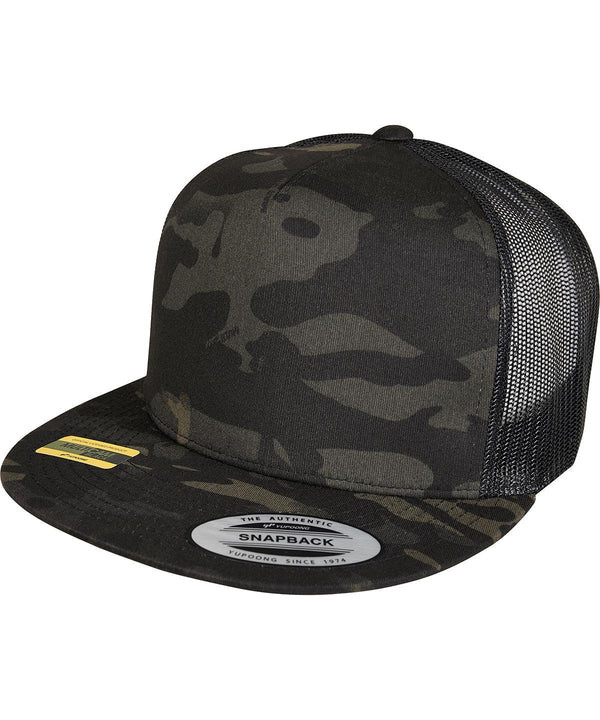 Black - Multicam® trucker cap (6006MC) Caps Flexfit by Yupoong Headwear, New Styles for 2023 Schoolwear Centres