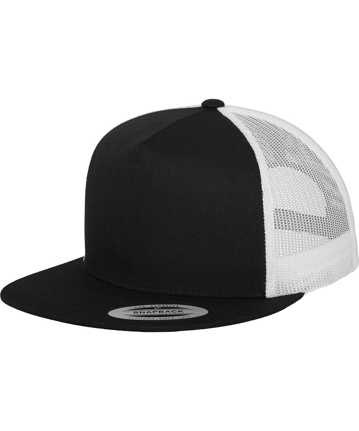 Black/White - Classic trucker 2-tone (6006T) Caps Flexfit by Yupoong Headwear, New Styles for 2023 Schoolwear Centres