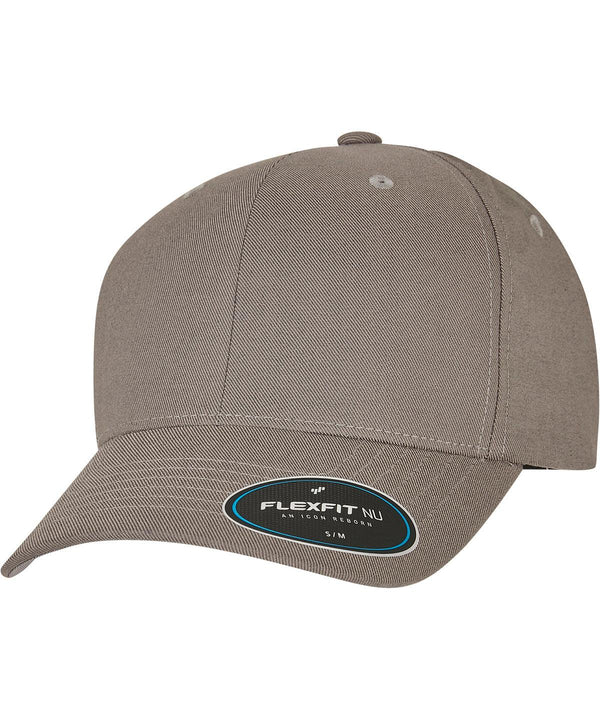 Grey - Flexfit NU® cap (6100NU) Caps Flexfit by Yupoong Headwear, New Styles for 2023 Schoolwear Centres