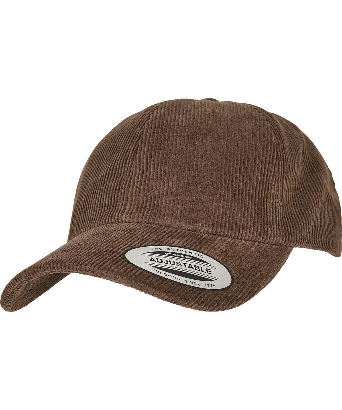 Toffee - Low-profile corduroy dad cap (6245CD) Caps Flexfit by Yupoong Headwear, New Styles for 2023 Schoolwear Centres