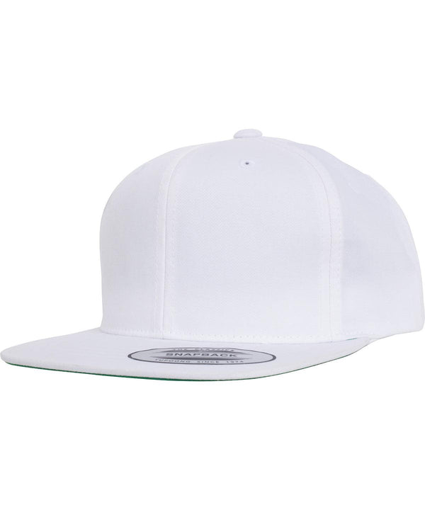 White - Pro-style twill snapback youth cap (6308) Caps Flexfit by Yupoong Headwear, New Styles for 2023 Schoolwear Centres