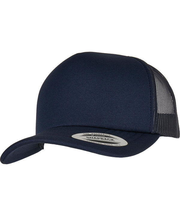 Navy - YP Classics® classic curved visor foam trucker cap (6320) Caps Flexfit by Yupoong Headwear, New Styles for 2023 Schoolwear Centres