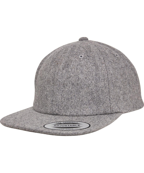 Grey - Melton cap (6502MC) Caps Flexfit by Yupoong Headwear, New Styles for 2023 Schoolwear Centres