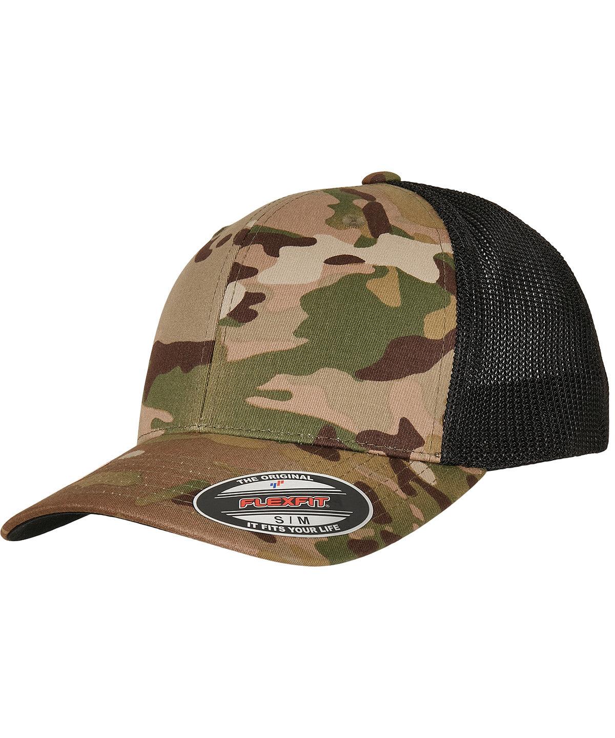 Multicam - MultiCam® trucker mesh cap (6511MC) Caps Flexfit by Yupoong Headwear, New Styles for 2023 Schoolwear Centres