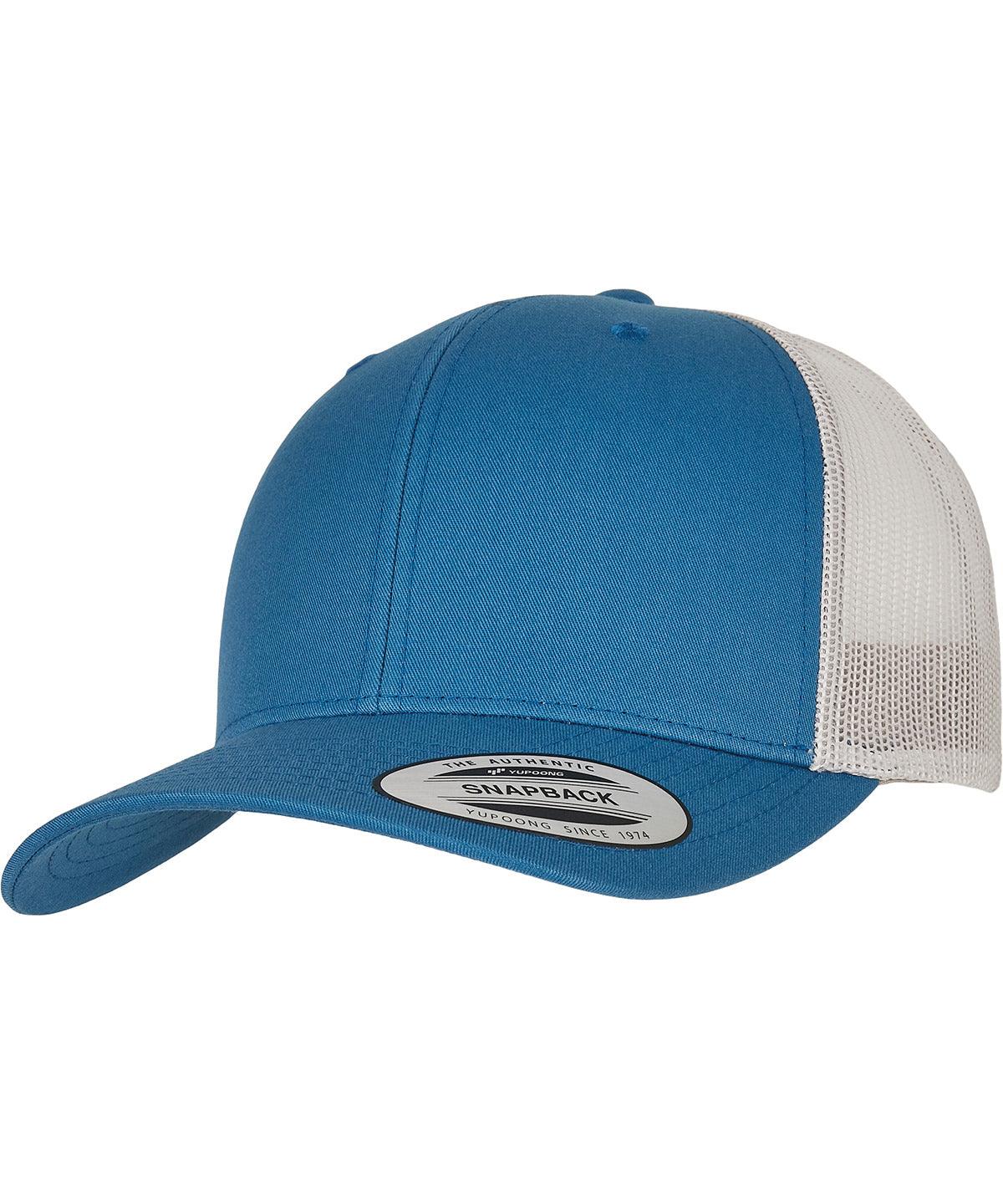 Steel Blue/Silver - Retro trucker 2-tone (6606T) Caps Flexfit by Yupoong Headwear, New Styles for 2023 Schoolwear Centres