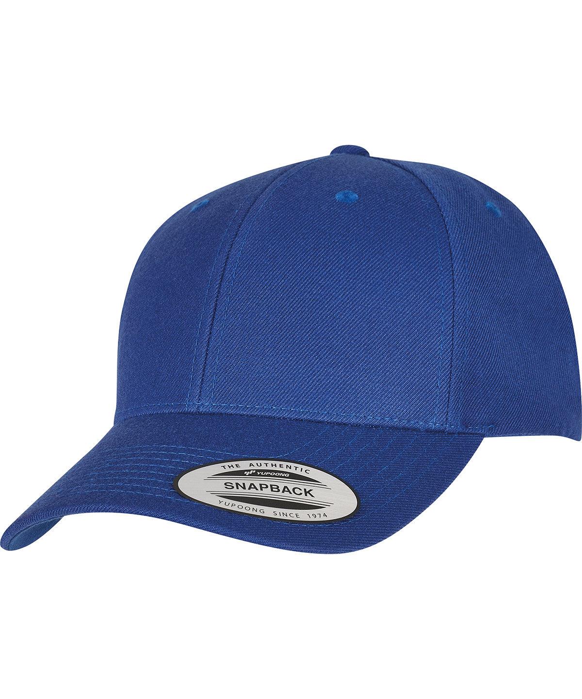 Royal - Premium curved visor snapback cap (6789M) Caps Flexfit by Yupoong Headwear, New Styles for 2023 Schoolwear Centres