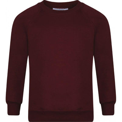 Earls Hall Primary School - Maroon Sweatshirt Jumper with School Logo - Schoolwear Centres | School Uniform Centres