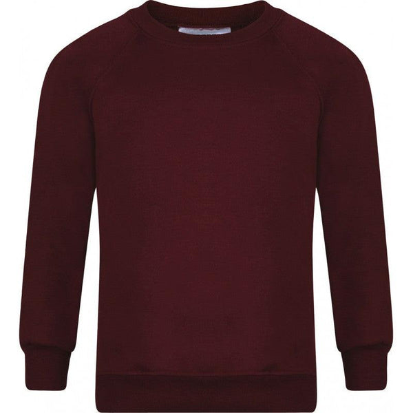 Belfairs Academy -  V-Neck Knitted Maroon Jumper with School Logo - Schoolwear Centres | School Uniforms near me