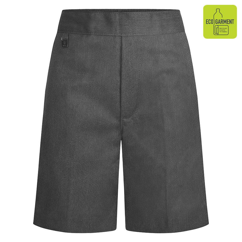 Boys Elastic Back Pull-Up School Shorts | Navy | Grey - Schoolwear Centres | School Uniform Centres