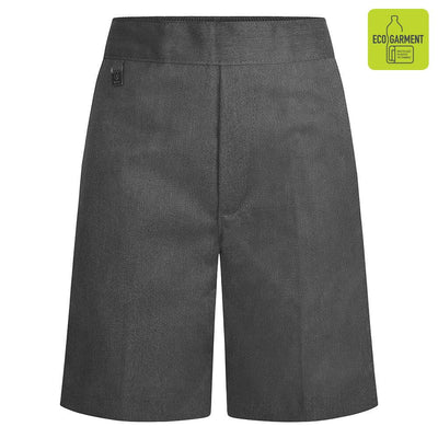 Boys Elastic Back Pull-Up School Shorts | Navy | Grey - Schoolwear Centres | School Uniform Centres