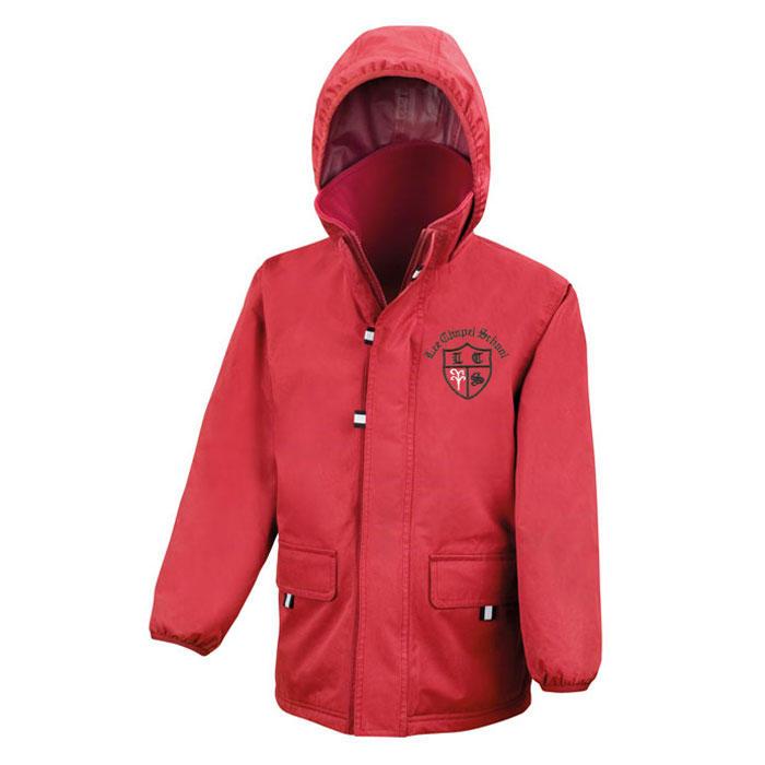 Lee Chapel Primary School - Red Reversible Jacket with School Logo - Schoolwear Centres | School Uniform Centres