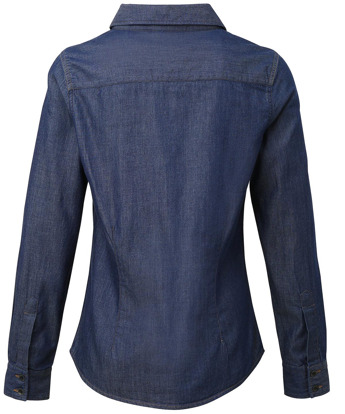 Women's jeans stitch denim shirt Shirts Schoolwear Centres denim, denim blouse, denim shirt Schoolwear Centres