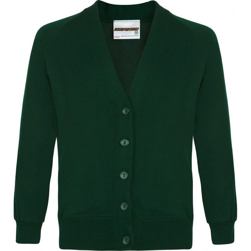 Milton Hall Primary School - Bottle Sweatshirt Cardigan with School Logo - Schoolwear Centres | School Uniform Centres