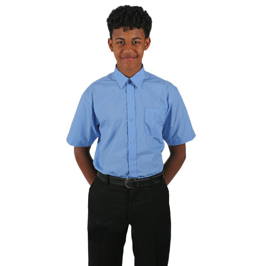 Boys Shirts (S/S & L/S) Three Packs | Girls Blouse (L/Sleeve) 3pk | Available in White & Blue