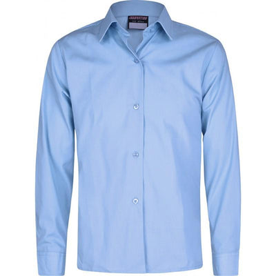 Girls Blouse (S/Sleeve & L/Sleeve) Twin Packs - Easy Care Blouses | White | Blue - Schoolwear Centres | School Uniforms near me