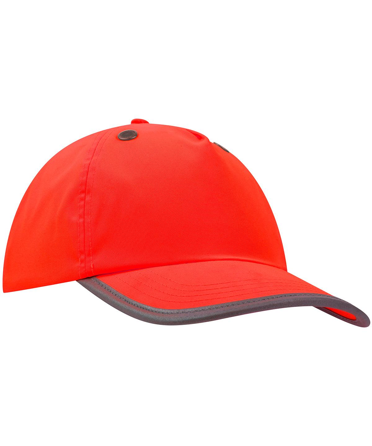 Yoko Hi-Vis Safety Bump Cap | Red Headwear Yoko hi-vis, Hi-vis Adult, Hi-vis Reflective Border Kids Waistcoat, Hi-vis Tops, style-yk550, workwear, Yoko Schoolwear Centres